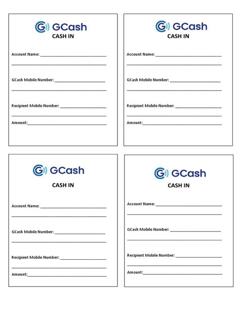 gcash form.